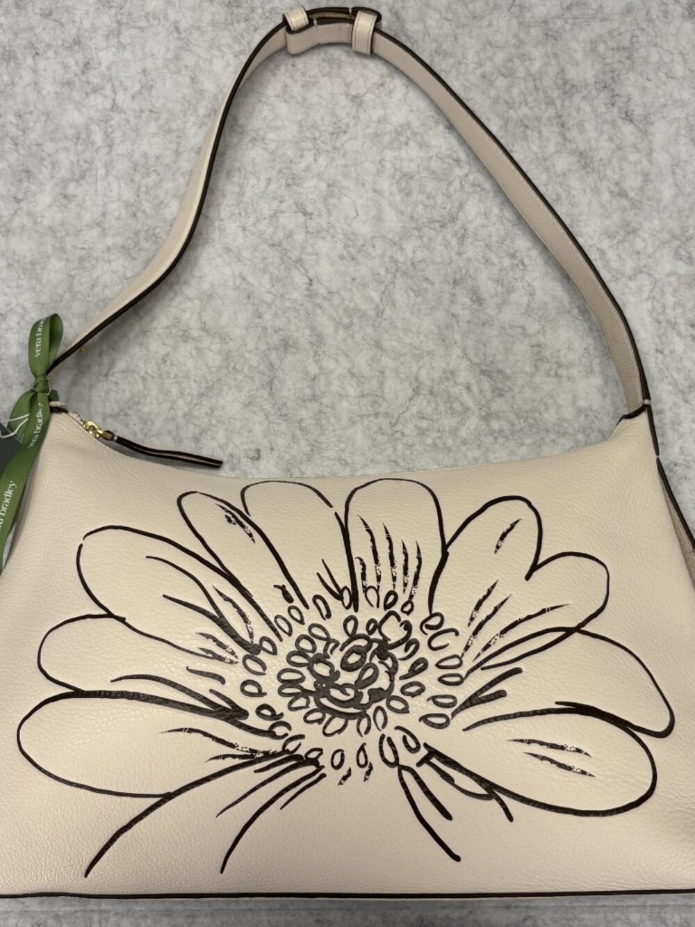 Vera Bradley Marcelle Shoulder Bag - Bloom Cottage Cream - Picture 13 of 16